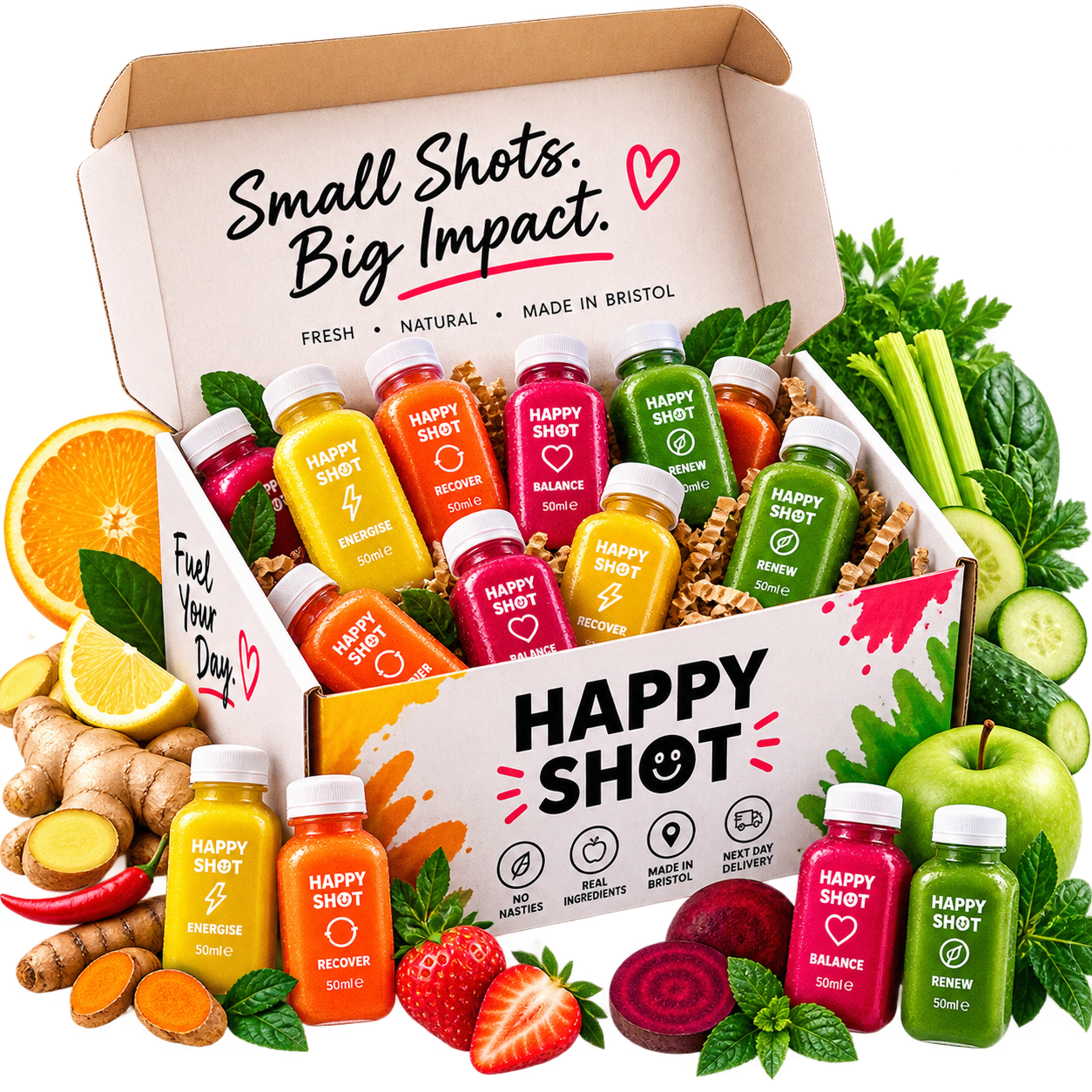 BUILD YOUR OWN HAPPY SHOT BOX
